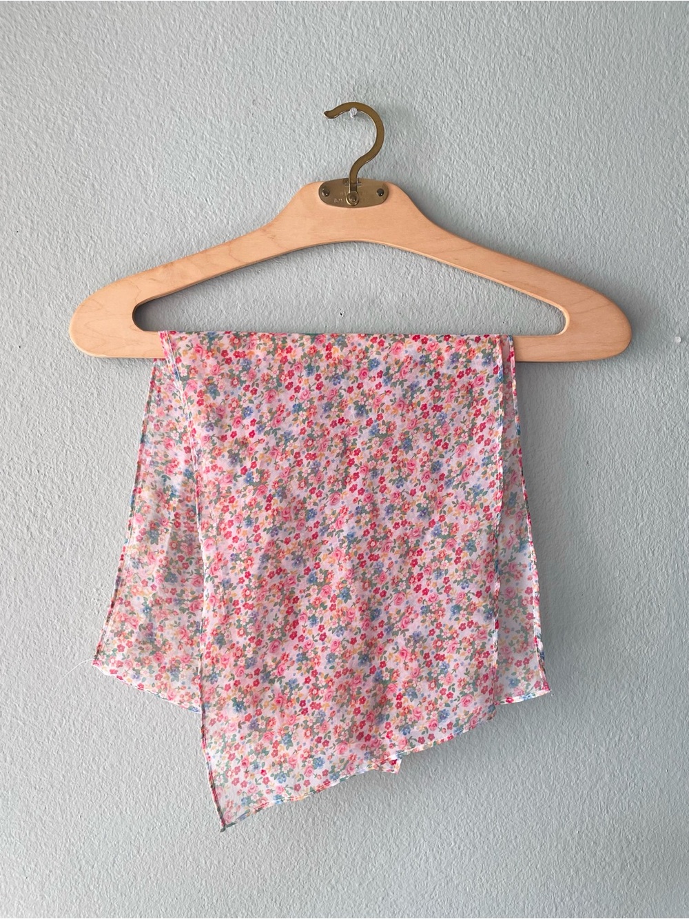 🌱5/$25🌱 Vintage | Multi-Colored Floral Long Sheer Scarf